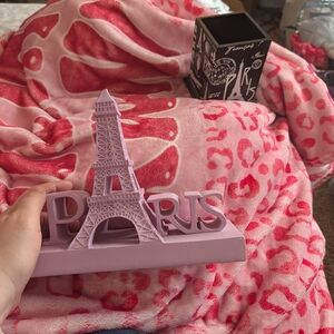 Purple Paris Eiffel Tower Home Accent
